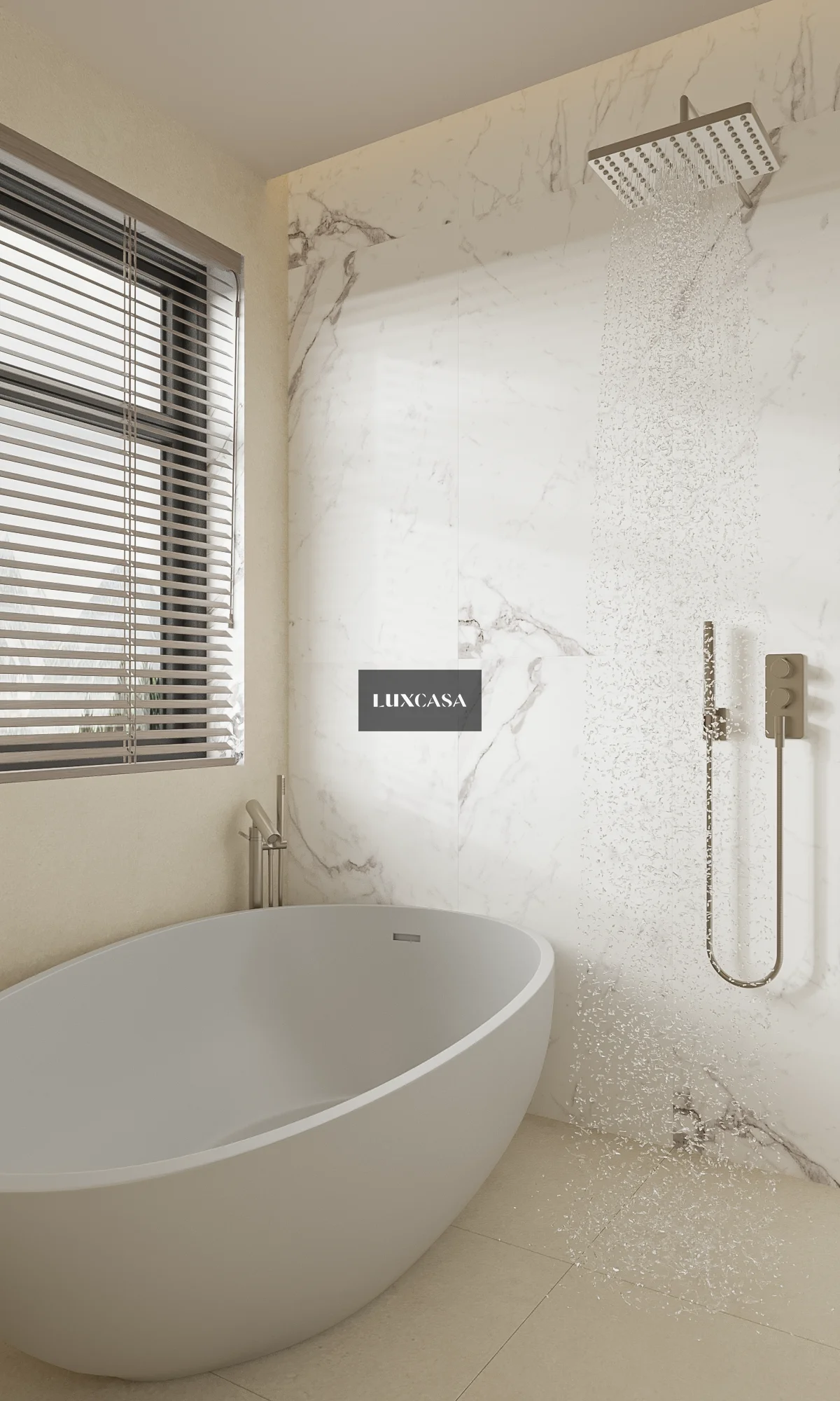 Gạch trắng vân mây mờ ốp wc 60x120 612LUR12001