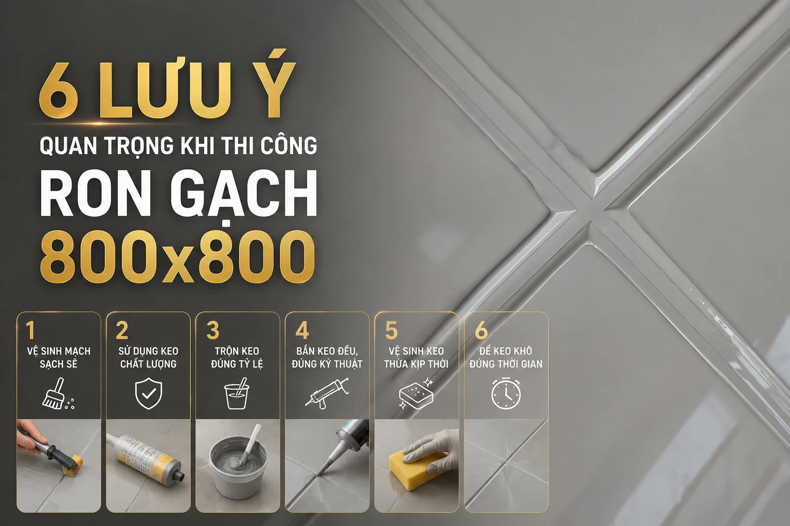 6 Lưu Ý Quan Trọng Khi Thi Công Ron Gạch 800x800