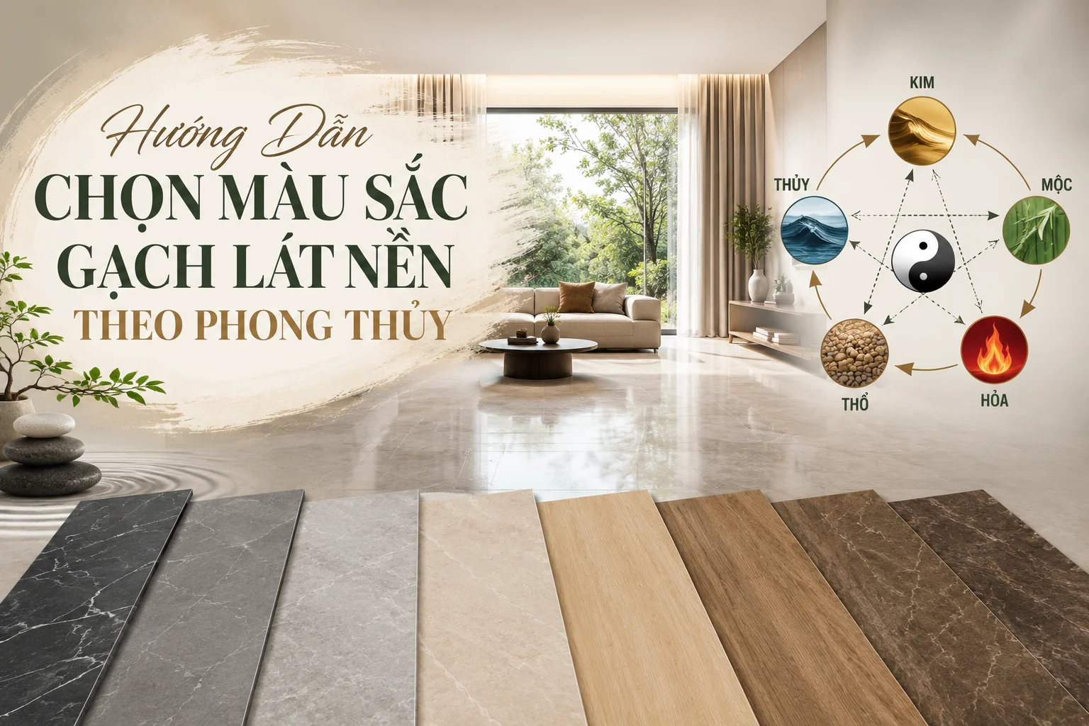 Chọn Màu Sắc Gạch Lát Nền Theo Phong Thủy