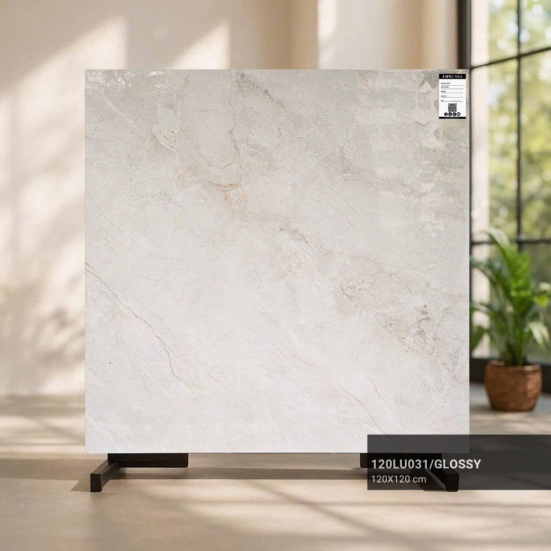 Gạch 1200X1200 xám vân đá 120LU031