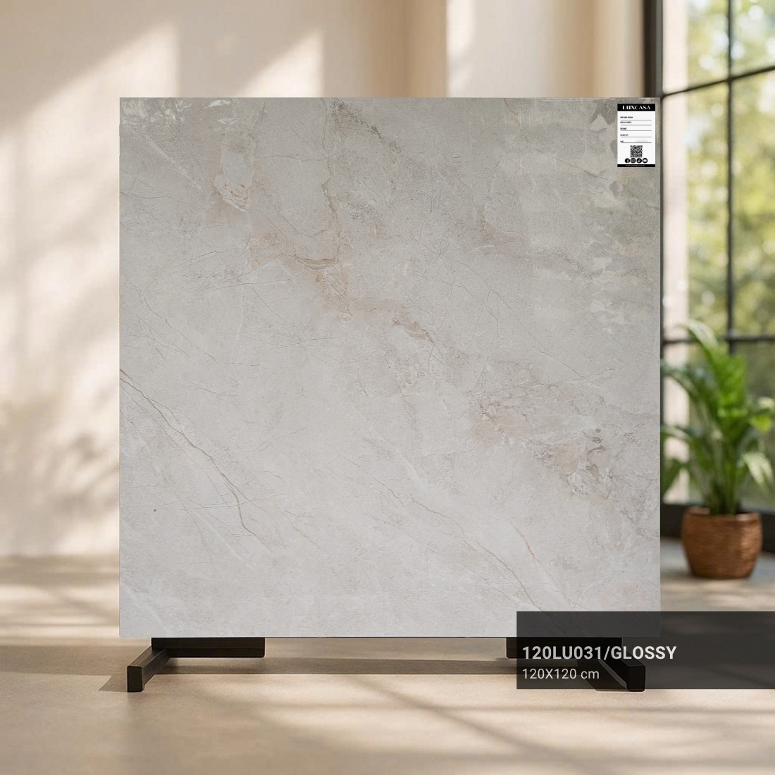 Gạch 1200X1200 xám vân đá 120LU031