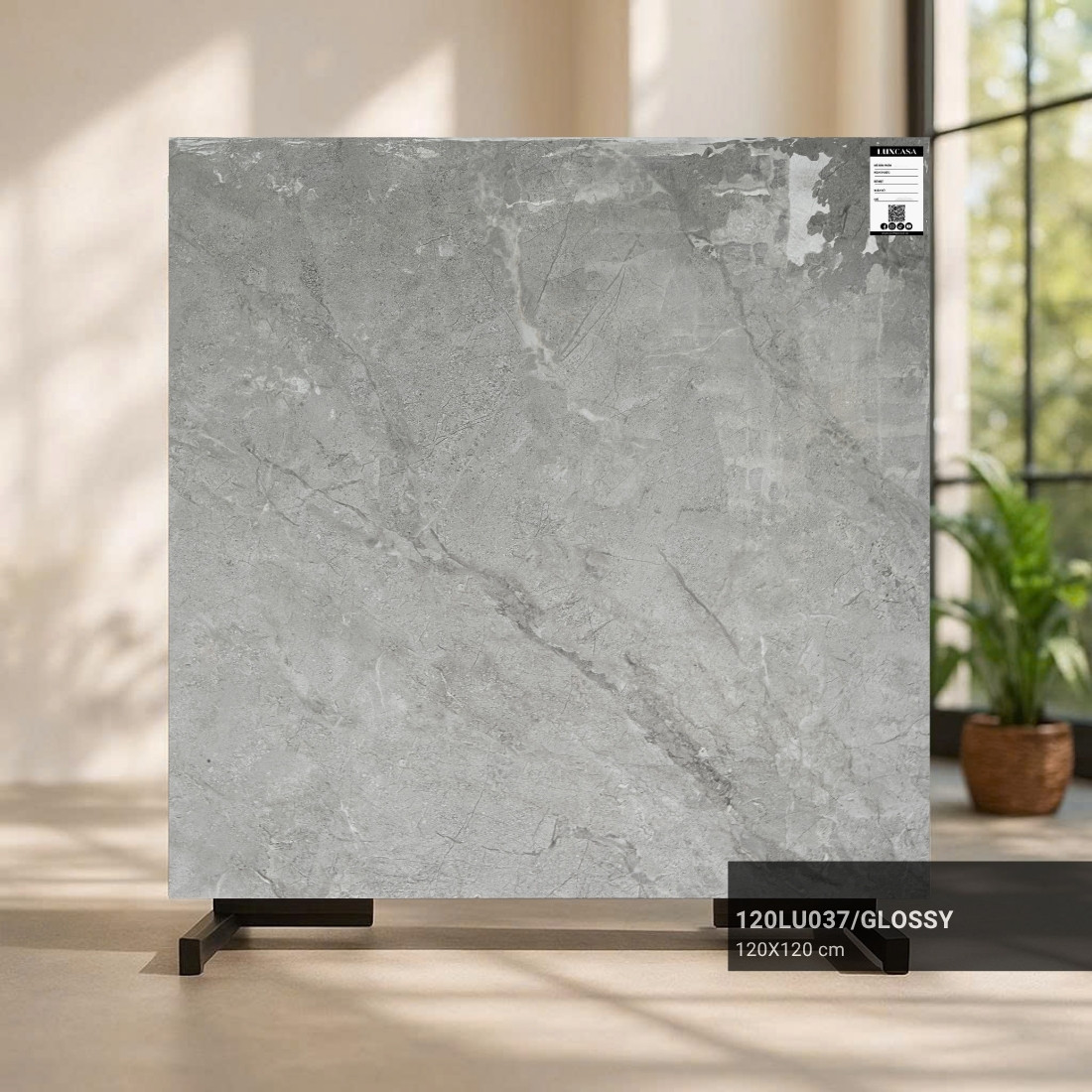 Gạch 1200x1200 xám vân đá 120LU037