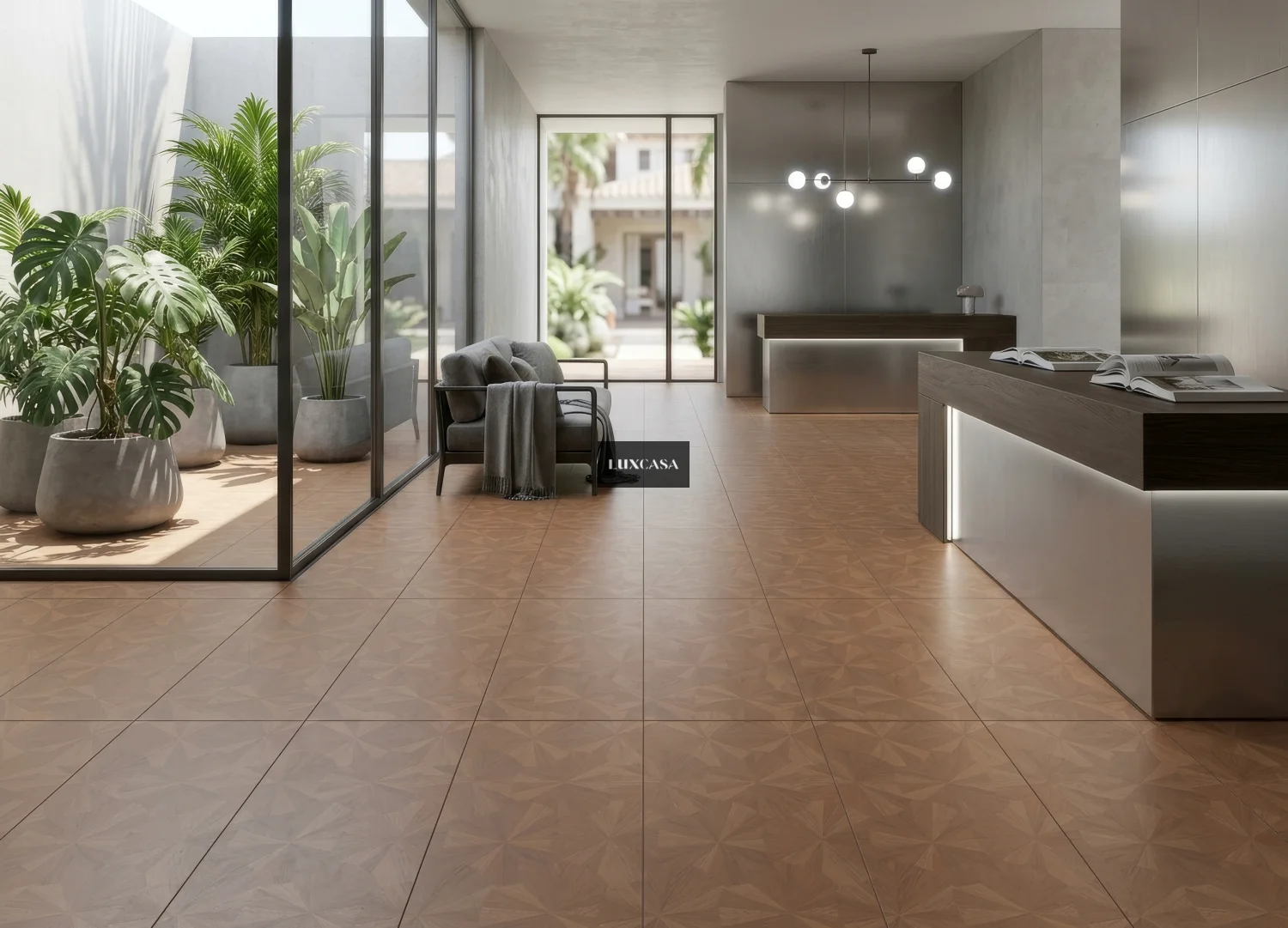 Gạch lá sen nâu sẫm 60x120 612LUW61202
