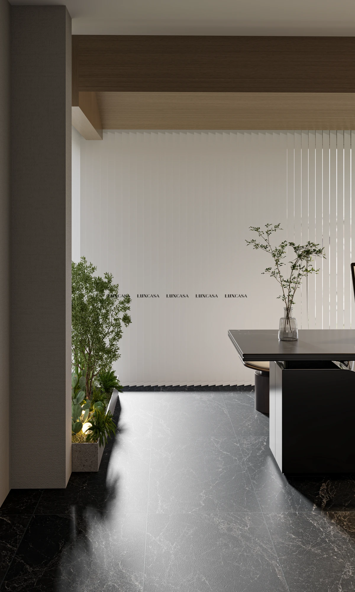 Gạch lát phòng làm việc vân đá stone 60x120 612LUPT4