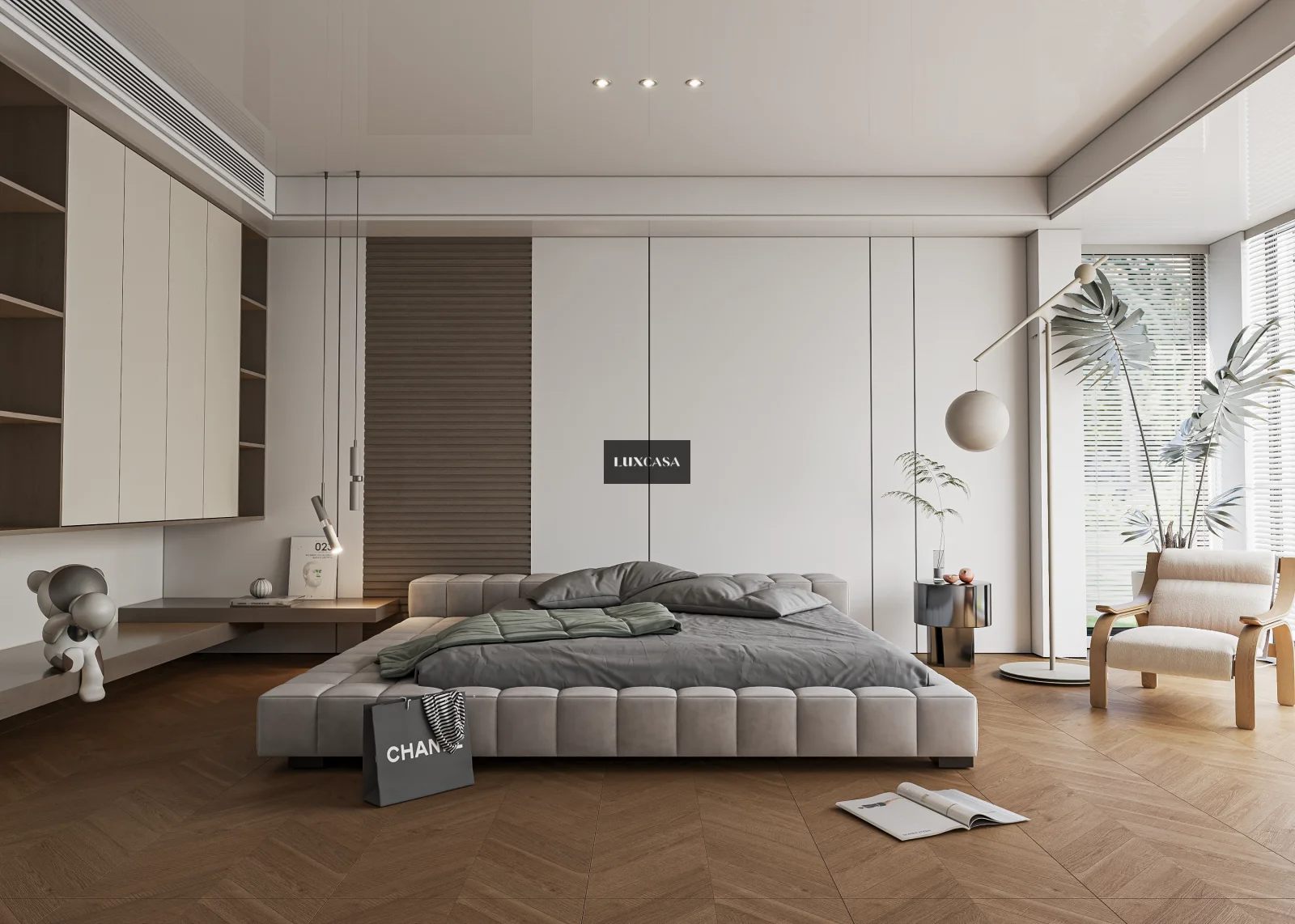 Gạch lát phòng ngủ giả gỗ 60x120 612LUW126M45