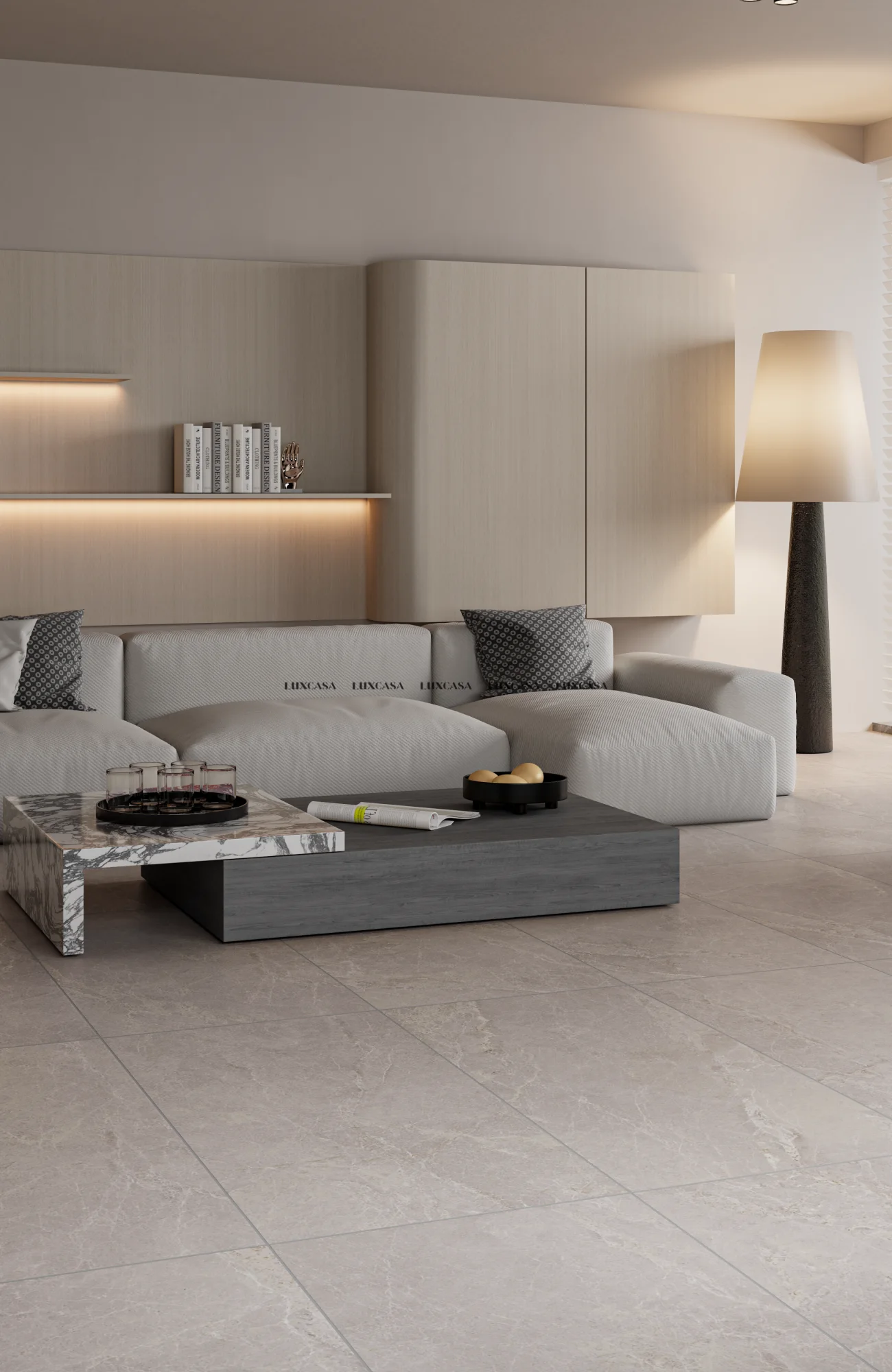 Gạch phòng khách vân đá stone 60x120 612LUPT1