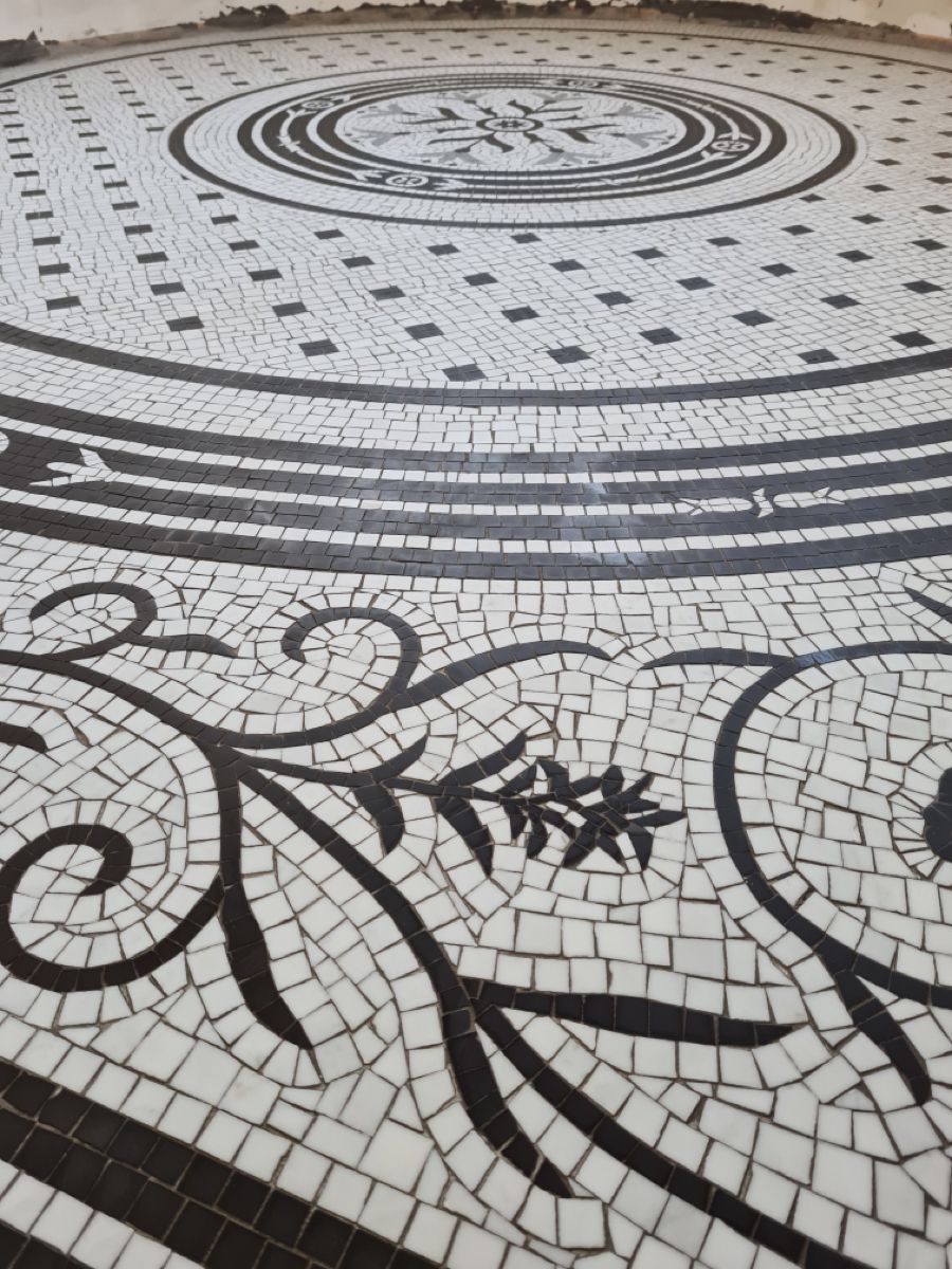 Gạch thảm mosaic lát nền