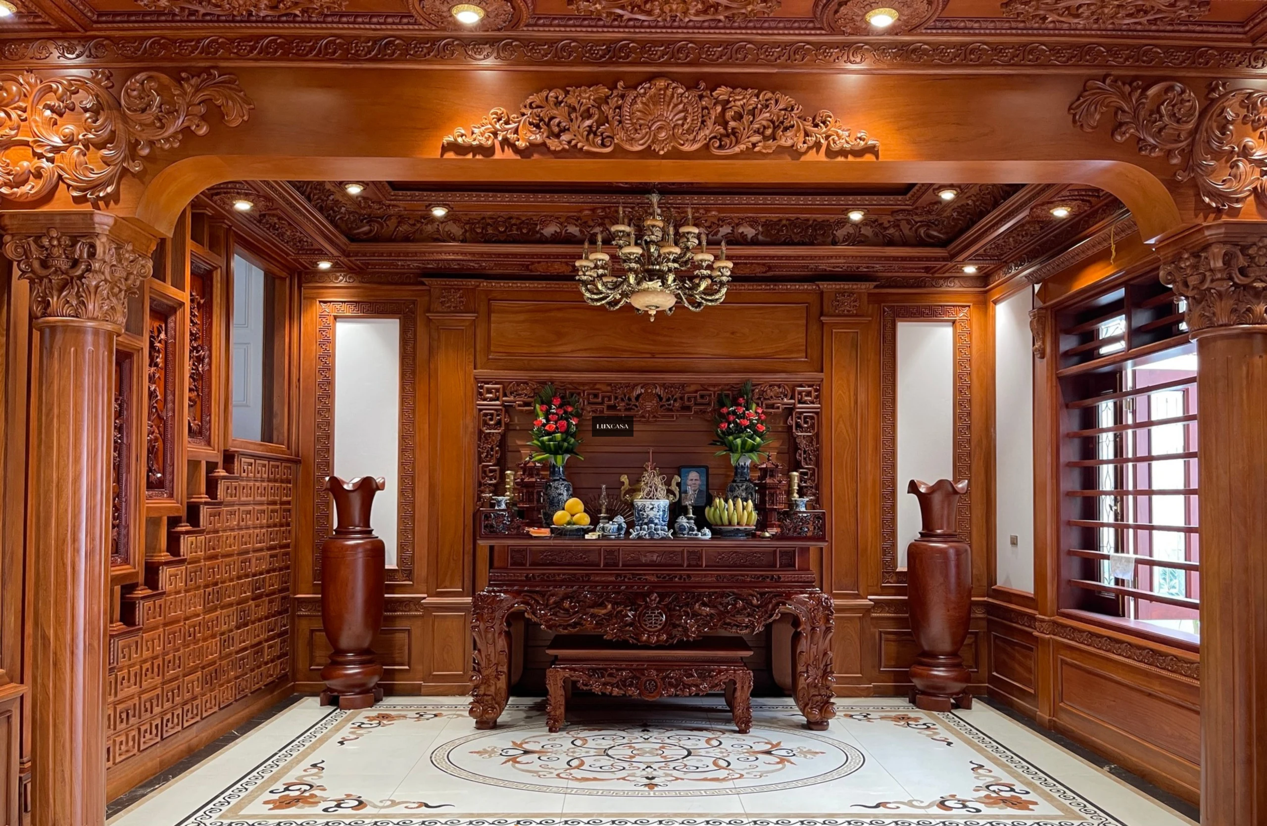 Gạch thảm phòng thờ