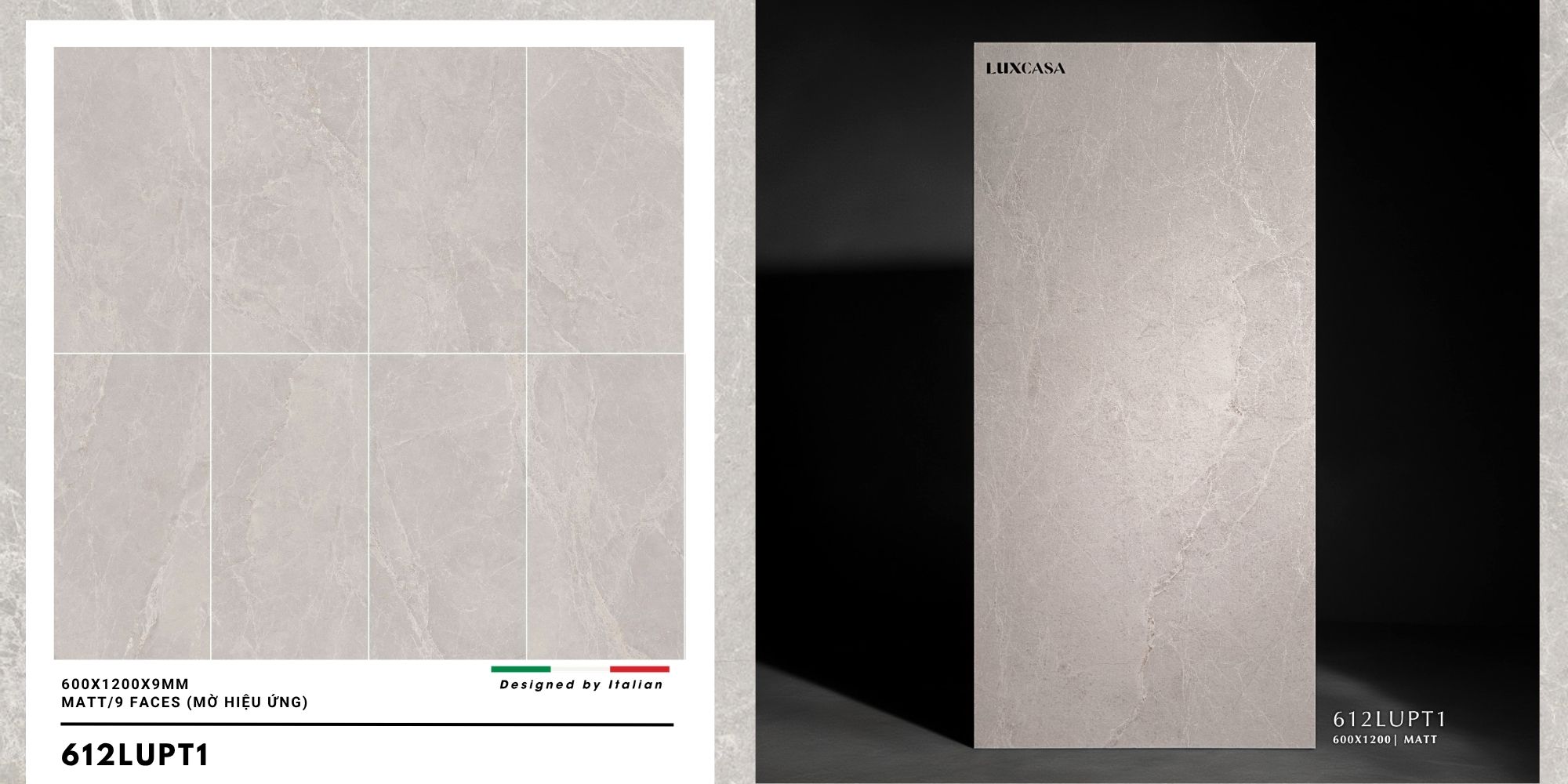 Gạch vân đá stone 60x120 612LUPT1