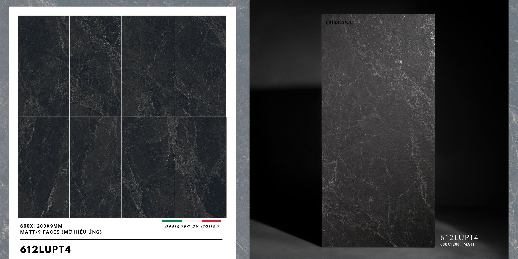 Gạch vân đá stone 60x120 612LUPT4