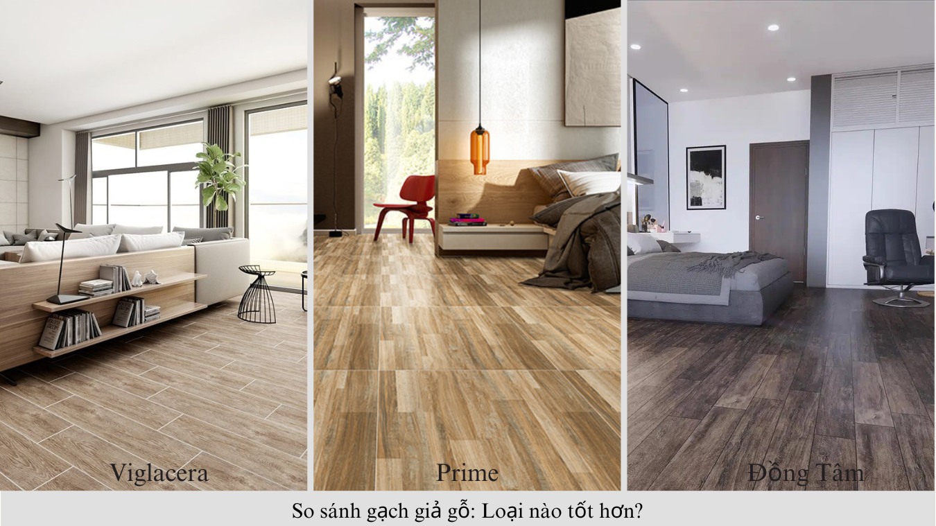 So sánh gạch giả gỗ Prime, Viglacera và Đồng Tâm: Loại nào tốt hơn?