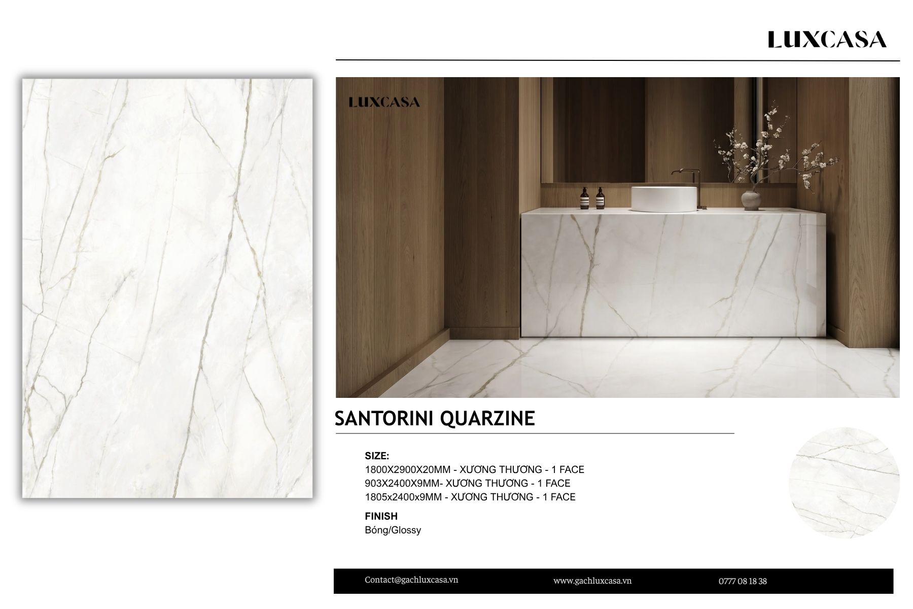 Đá nung kết SANTORINI QUARZINE