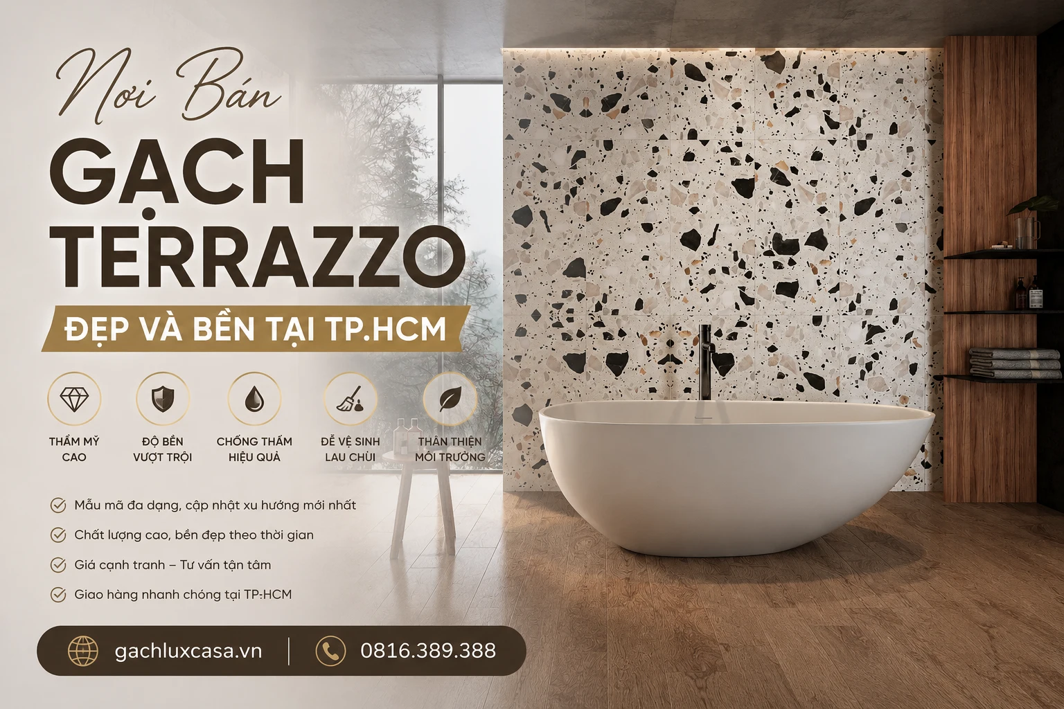 Nơi Bán Gạch Terrazzo Đẹp Và Bền Tại TP.HCM