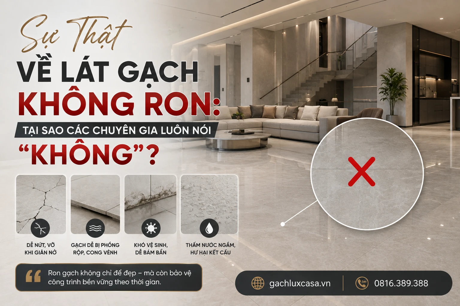 Sự Thật Về Lát Gạch Không Ron