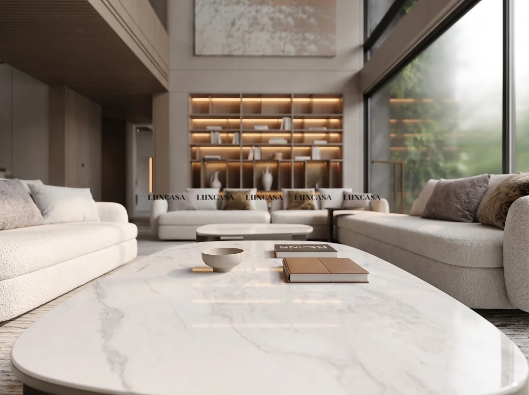 Đá nung kết Sogno Bianco làm mặt bàn