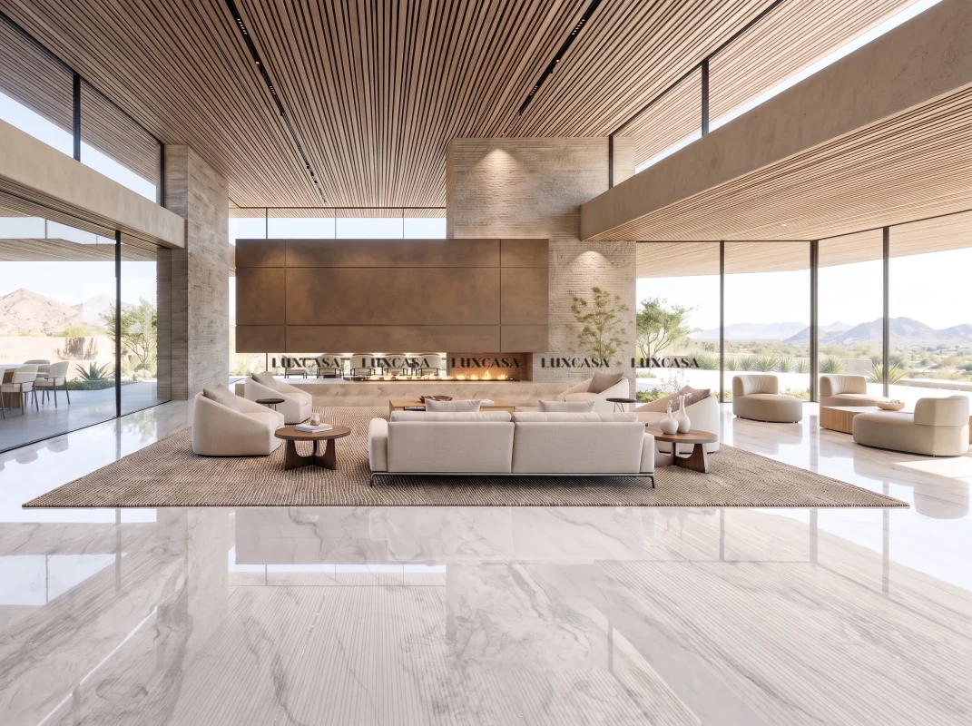 Đá nung kết Sogno Bianco lát nền