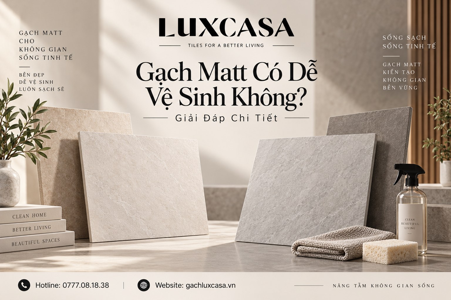 Gạch Matt Có Dễ Vệ Sinh Không