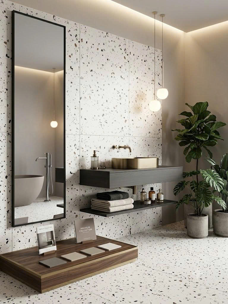 Gạch terrazzo 60x120 612LU612B030 ốp nhà tắm