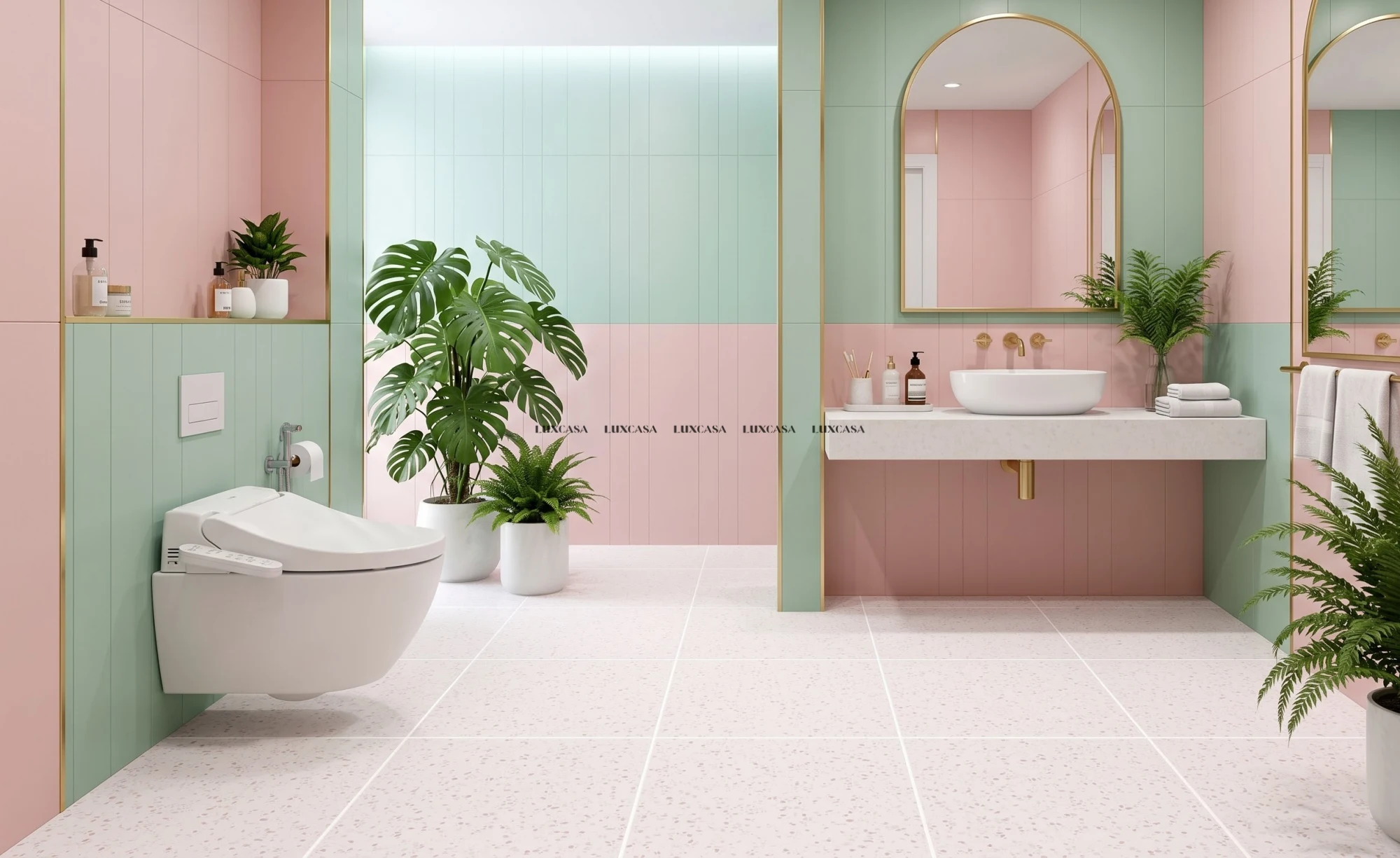 Gạch vân terrazzo 60x60 ốp ngoài trời
