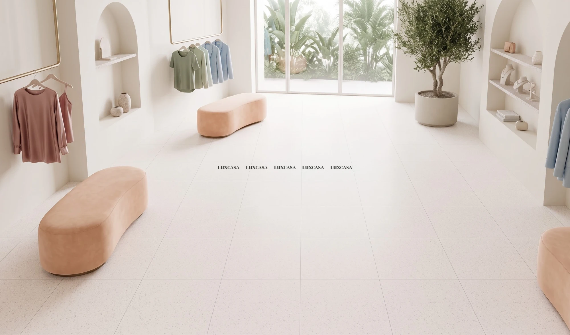 Gạch vân terrazzo 60x60 ốp ngoài trời