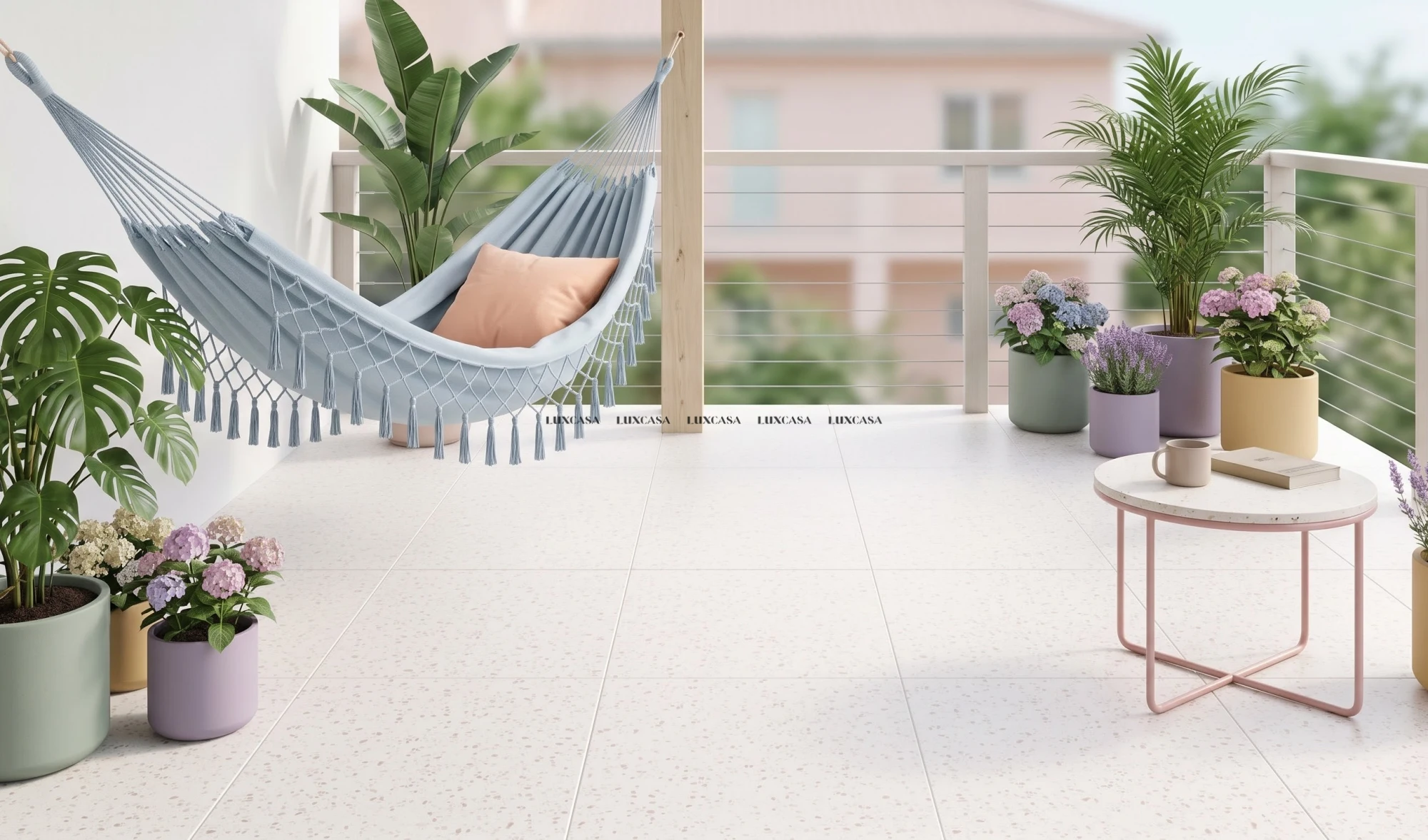 Gạch vân terrazzo 60x60 lát ngoài trời
