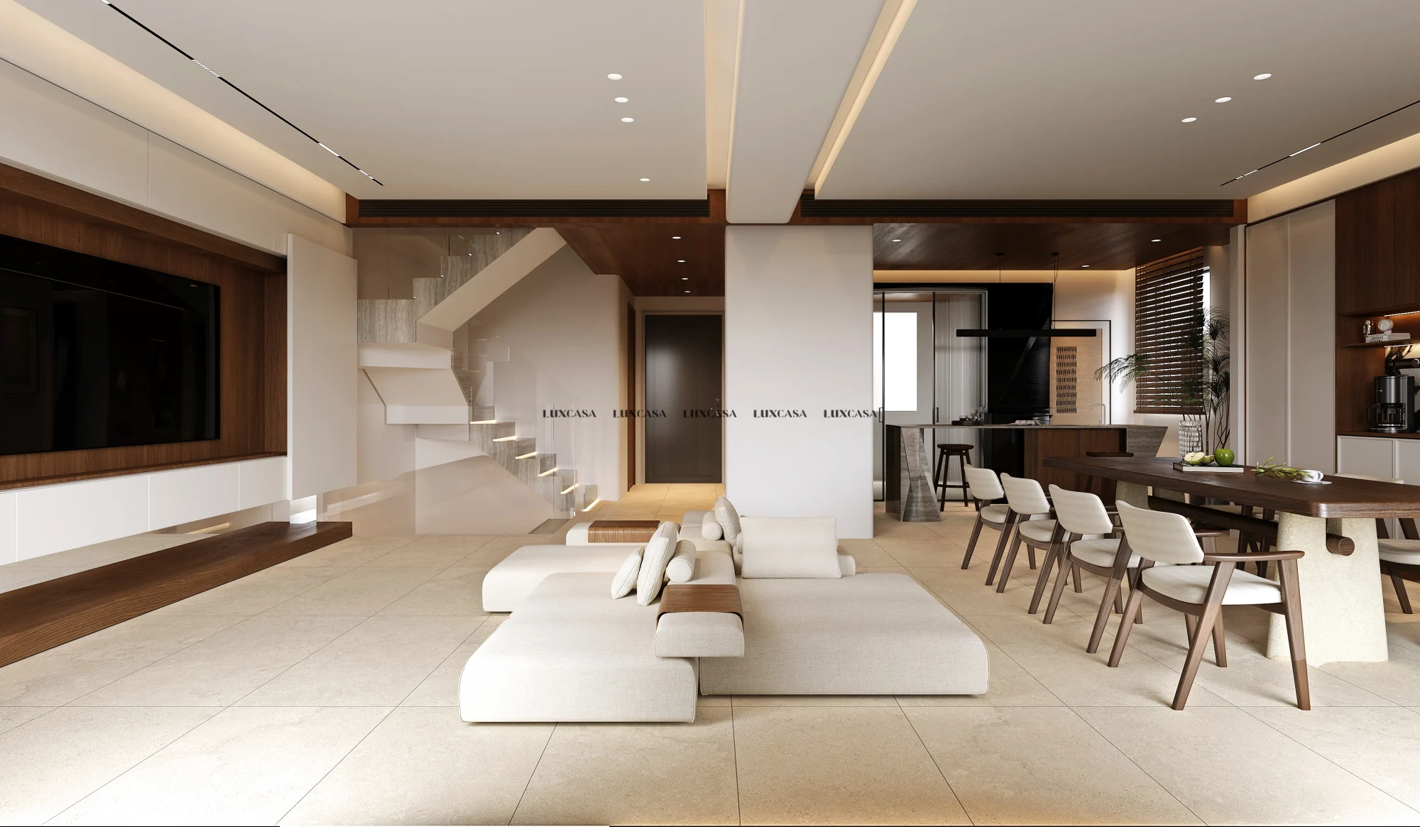 Mẫu gạch phòng khách 60x120 612LUM12030