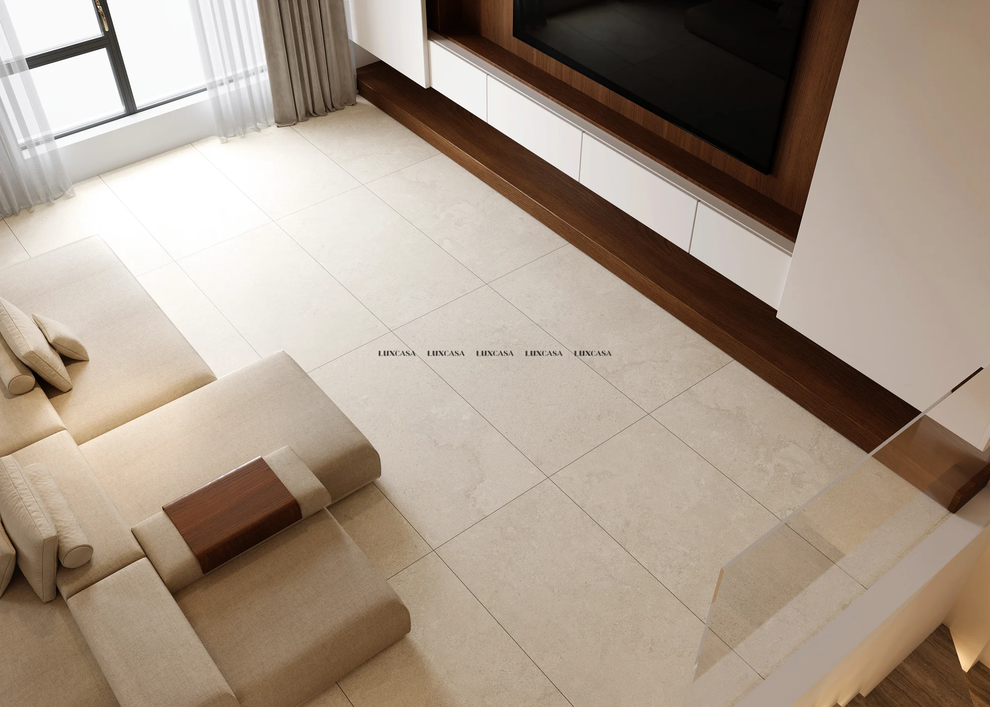 Mẫu gạch phòng khách 60x120 612LUM12030