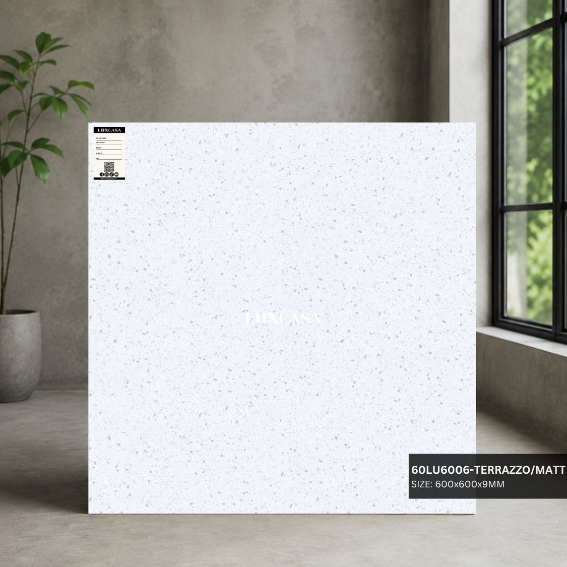 gạch vân terrazzo 60x60 60LU6006-TERRAZZO