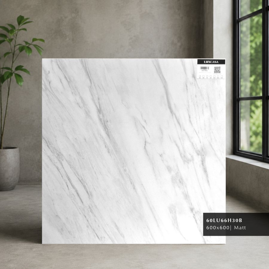 Gạch giả đá mờ kích thước 60x60cm, mẫu mã đẹp và sang trọng